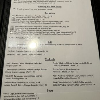 Aya Sofia - Menu - Turkish Near Me - Saint Louis, Missouri