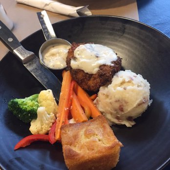 Montana's - a plate of food with mashed potatoes, carrots, and broccoli - Steakhouses Near Me - Kingston, Ontario
