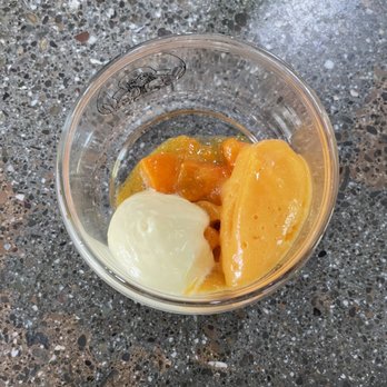 Michael Warring - Apricot Sorbet, Carbonated Apricot, Sabayon - New American Near Me - Vallejo, California