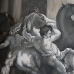 Underpainting by Teacher Chava