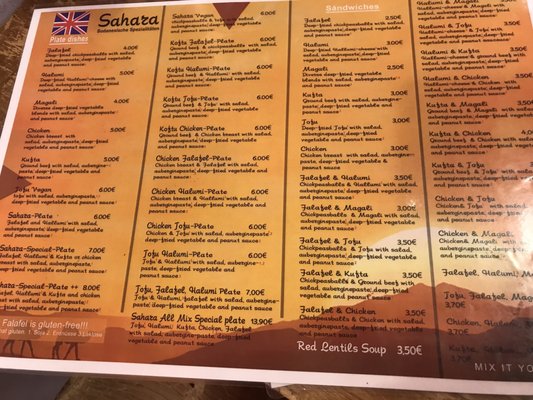 Menu photo 3 Sahara Imbiss Berlin, BE Menu photo 3 Sahara Imbiss Berlin, BE