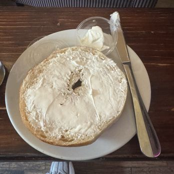 Lantern Coffee Bar and Lounge - plain bagel with plain cream cheese - Coffee & Tea Near Me - Grand Rapids, Michigan