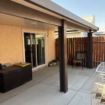 Jam Construction - My beautiful new patio cover. The colors suggested look great!! - Patio Coverings Near Me - Riverside, California Jam Construction - My beautiful new patio cover. The colors suggested look great!! - Patio Coverings Near Me - Riverside, California