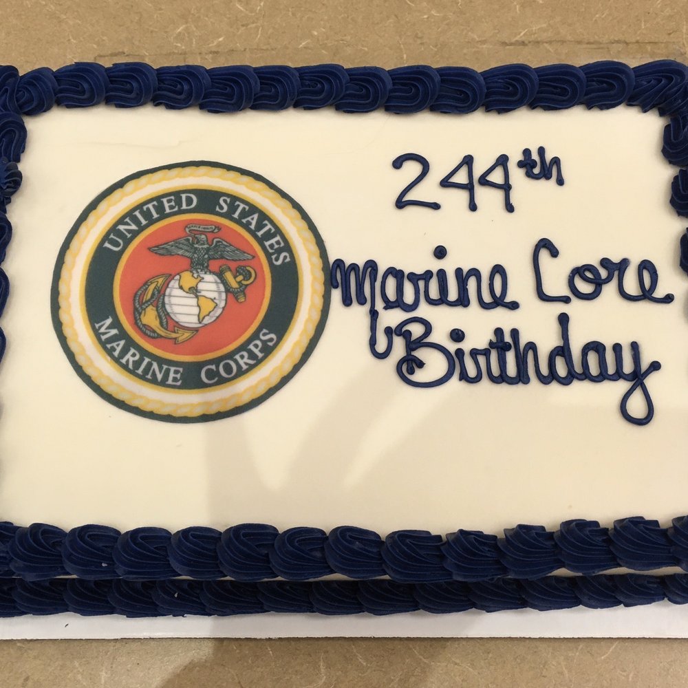 Grebe's Bakery - Marine CORPS Birthday cake. Notice the spelling? - Bakeries Near Me - Milwaukee, Wisconsin Grebe's Bakery - Marine CORPS Birthday cake. Notice the spelling? - Bakeries Near Me - Milwaukee, Wisconsin
