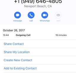 Copies of phone log with times and dates