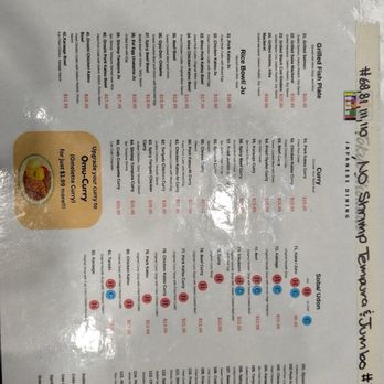 Tokyo Shokudo - Menu - Nov 4, 2025 - Japanese Curry Near Me - Cypress, California