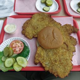 Breaded Tenderloin deluxe.