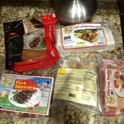Asian Food Mart - These are some of the foods I like. The buns & meat skewers are great. lots of things I've never had before but have enjoyed.