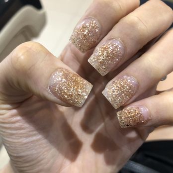 Le Luxe Nail Bar - How they tried to send me on my way. This is their DONE nail work. - Nail Salons Near Me - Naples, Florida