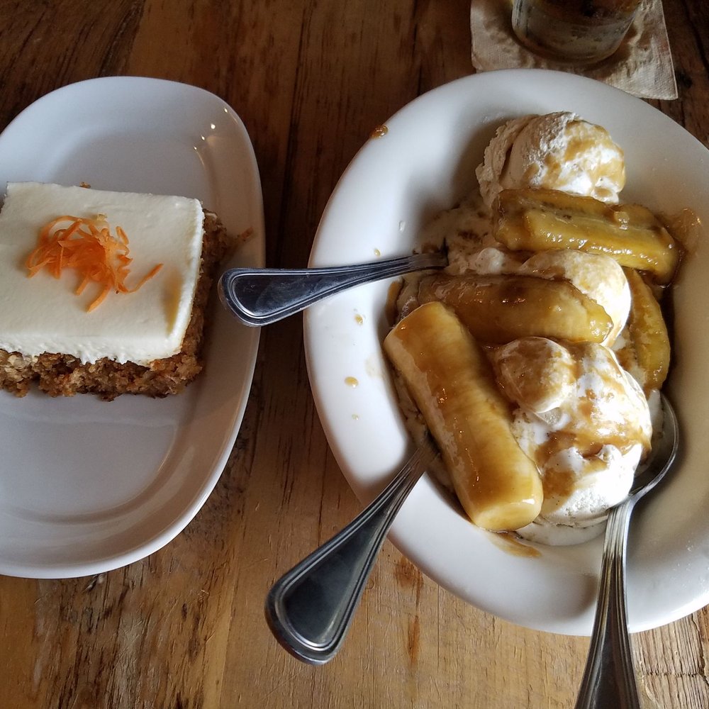 Milton's - Carrot cake and banana foster - New American Near Me - Crystal, Minnesota Milton's - Carrot cake and banana foster - New American Near Me - Crystal, Minnesota