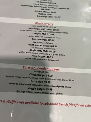 Menu photo 2 Kappy's Bar & Grill North Aurora, IL Menu photo 2 Kappy's Bar & Grill North Aurora, IL