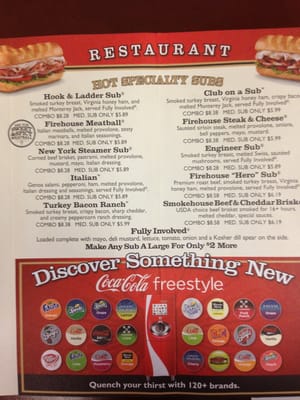 Menu photo 4 Firehouse Subs Phoenix, AZ