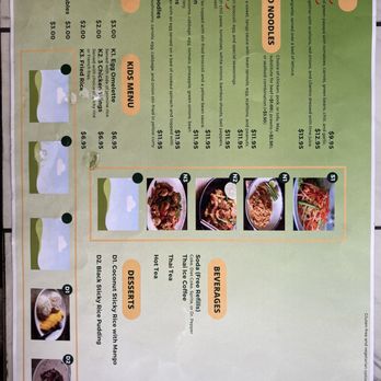 Kamlai Thai Cuisine - Back of menu, beverages and kids - Thai Near Me - Tacoma, Washington Kamlai Thai Cuisine - Back of menu, beverages and kids - Thai Near Me - Tacoma, Washington