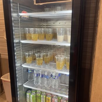 East Bay Buffet - The Chinese Herbal Jelly Tea cups, cans of sparkling mineral water, and bottles of water. - Buffets Near Me - Dublin, California