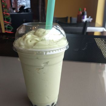 Noodles Pho U - Avocado smoothie which is their house non-alcoholic special beverage - Vietnamese Near Me - Bolingbrook, Illinois