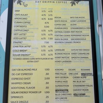Day Drippin Coffee - menu - Coffee & Tea Near Me - Islamorada, Florida