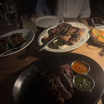 El Che Steakhouse & Bar - Japanese Sweet Potato Grilled Brocolini 32 oz. Bone-In Ribeye - Argentine Near Me - Chicago, Illinois