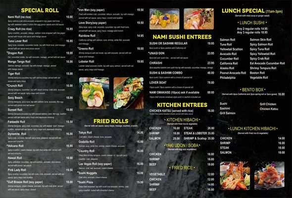 Menu photo 5 Nami Sushi Orange Beach, AL Menu photo 5 Nami Sushi Orange Beach, AL