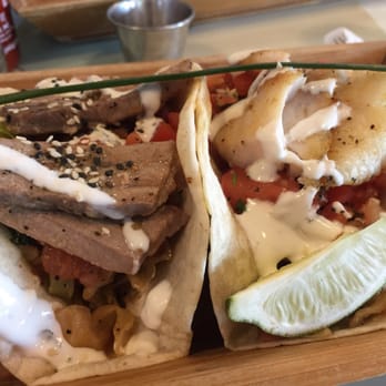 Surf House - Their fish tacos. $5 each - New American Near Me - Frederick, Maryland
