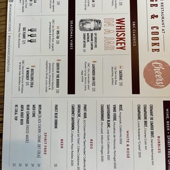 Savage And Cooke - Menu - Distilleries Near Me - Vallejo, California