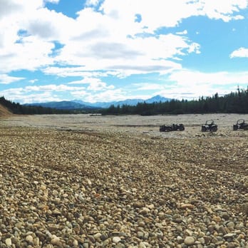 Denali ATV Adventures - River bed we drove to and explored - ATV Rentals/Tours Near Me - Denali Park, Alaska