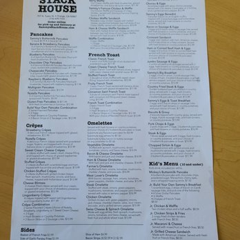 Sammy's Stackhouse - Menu - American Near Me - Orange, California