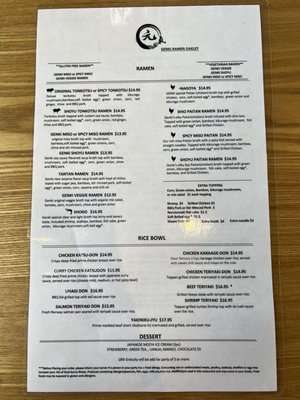 Menu photo 7 Genki Ramen Izakaya Cincinnati, OH Menu photo 7 Genki Ramen Izakaya Cincinnati, OH