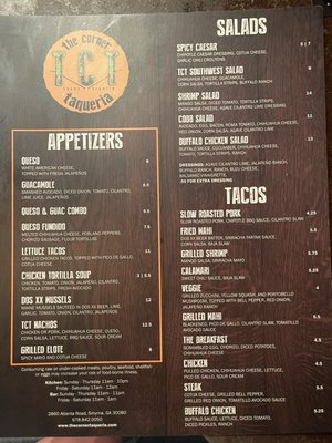 Menu photo 4 The Corner Taqueria Smyrna, GA