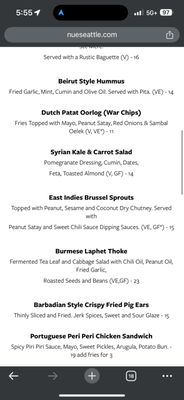 Menu photo 3 Nue Seattle, WA Menu photo 3 Nue Seattle, WA