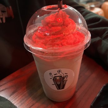 Coffinated Coffee - The Horrorchata Frappe - Horchata & Mazapan - Coffee & Tea Near Me - La Puente, California