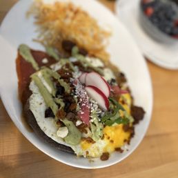Blue Corn Huevos Rancheros
