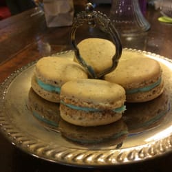 Highland Grounds - Earl grey macarons with a vanilla buttercream.