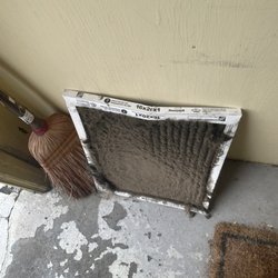 Clawson Heating & Air Conditioning - Filter looks like it has a coat!
