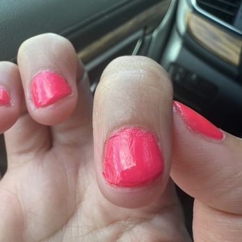 Secret Escape Nail Lounge - My unfortunate manicure and messy detail - Nail Salons Near Me - Houston, Texas