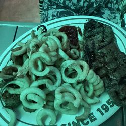 Flanigan's - Deerfield Beach - Surf & Turf - what a great deal for the $$!!  Delicious too!  Cooked perfectly! Shrimp was scrumptious.