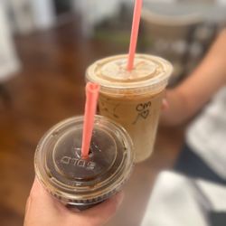 Little Black Heart Coffee - Black coffee and caramel macchiato
