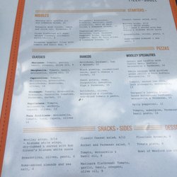 Food menu