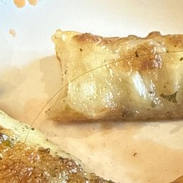 Hair in food.