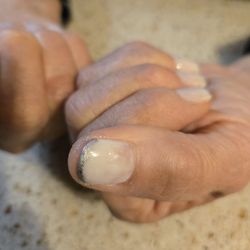 Nail Obsession & Beyond - The manicure took so long, my mom didn't feel comfortable asking that she didn't want that grey tip. Staff didn't come off too friendly.