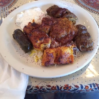 Mirage Restaurant - Chicken kebab, badamjon, musta khiar, grape leaf, and beef kebab - Middle Eastern Near Me - Clearwater, Florida Mirage Restaurant - Chicken kebab, badamjon, musta khiar, grape leaf, and beef kebab - Middle Eastern Near Me - Clearwater, Florida