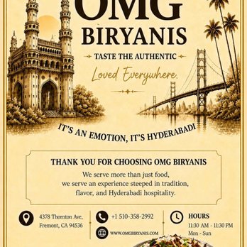 OMG Biryanis - Indian Near Me - Fremont, California OMG Biryanis - Indian Near Me - Fremont, California