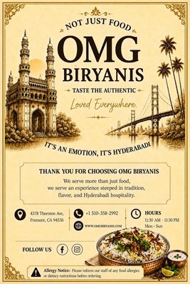 Menu photo 4 OMG Biryanis Fremont, CA Menu photo 4 OMG Biryanis Fremont, CA