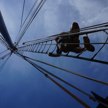 Schooner Pioneer - the crew working the sails - Boat Charters Near Me - New York, New York Schooner Pioneer - the crew working the sails - Boat Charters Near Me - New York, New York