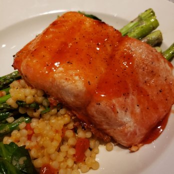 BJ's Restaurant & Brewhouse - Cherry Chipotle Salmon - New American Near Me - Tulsa, Oklahoma BJ's Restaurant & Brewhouse - Cherry Chipotle Salmon - New American Near Me - Tulsa, Oklahoma