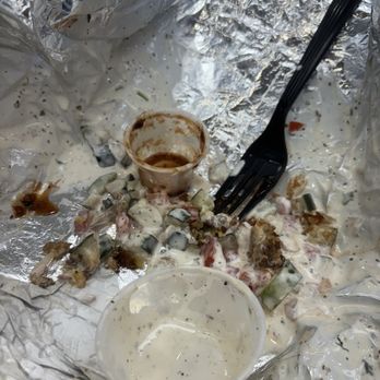 GYRO KING & GRILL - What was left after I devoured it! - Mediterranean Near Me - Kendall Park, New Jersey