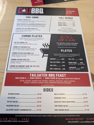Menu photo 2 Cali BBQ Spring Valley, CA