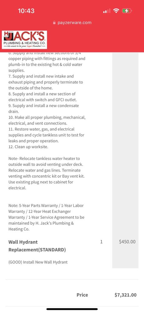 Slide of H Jack's Plumbing and Heating - Akron