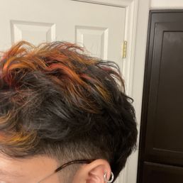 Des dyed my hair this beautiful flame orange color