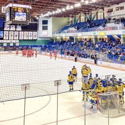 Carlson Center - I'm a good-luck charm: I visit from Chile abs the team breaks it's 11-game losing streak.
