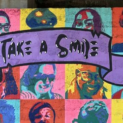Public Art - Take a Smile Leave a Smile Mural